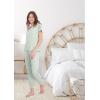 imageLucky Brand Womens Pajama Set  4 Piece Sleep Shirt Tank Top Pajama Pants Lounge Shorts SXLSoft Sage
