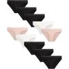 imageLucky Brand Womens Underwear  10 Pack Microfiber Bikini Panties SXLNaturaleBlackGardeniaBlackBlack