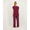 imageLucky Brand Womens Pajama Set  2 Piece Henley Sleep Shirt and Lounge Pants  Silky Soft Sleepwear for WomenGrape VineMaroon