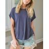 imageLucky Brand Womens Sandwash Dolman TeeNavy Blue