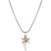 imageLucky Brand Mens Arrowhead Necklace 22quotquot TwoTone 18k Gold and Silver FlashPlated Arrowhead Pendant Necklace for Men NF00792TL22NJ
