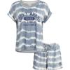 imageLucky Brand Womens 2 Piece Pajama Set Roll Sleeve Top ampamp Shorts Casual Sleepwear and Loungewear Cozy Soft PjsOcean Tie Dye