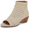 imageLucky Brand womens Mofira Woven Peep Toe BootieSmoke Grey