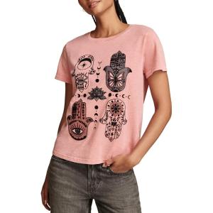 imageLucky Brand Womens Classic Crew Neck TeePeach Blossom
