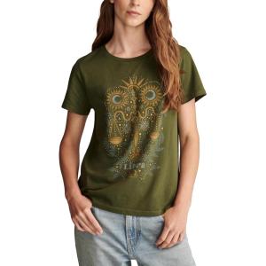 imageLucky Brand Womens Classic Crew Neck TeeRifle Green