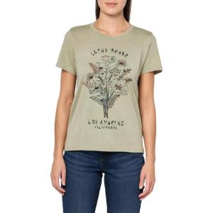 imageLucky Brand Womens Classic Crew Neck TeeSea Grass