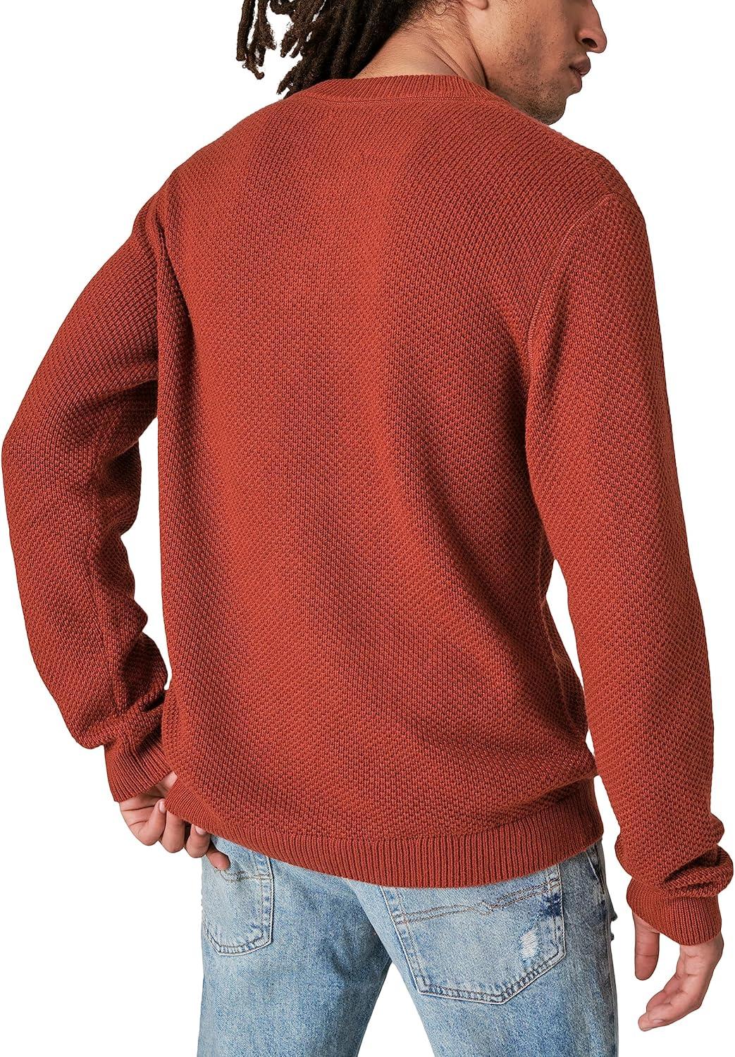 imageLucky Brand Mens Lucky Brand Mens Cloud Soft Henley SweaterTerra Cotta