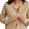 imageLucky Brand Womens Cloudsoft Crew Neck CardiganOatmeal Heather
