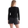 imageLucky Brand Womens Long Sleeve Button Up Pointelle CardiganJet Black