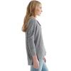 imageLucky Brand Womens Long Sleeve Rib Soft Henley TopMedium Heather Grey