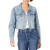 imageLucky Brand Womens Cut Off Denim Trucker JacketSunspot