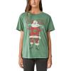 imageLucky Brand Womens Santa Claus Coca Cola Boyfriend TeeHunter Green