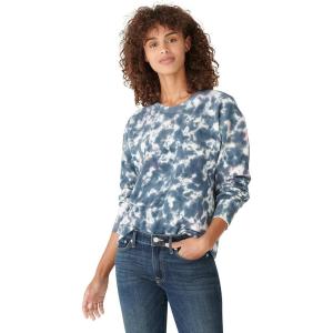 imageLucky Brand Mens Long Sleeve Crew Neck Tie Dye Pullover Sweatshirt