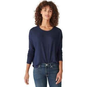 imageLucky Brand Womens Long Sleeve Crew Neck TopAmerican Navy