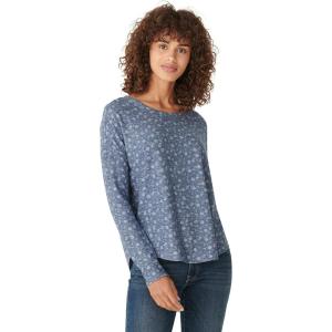 imageLucky Brand Womens Long Sleeve Crew Neck TopBlue Multi