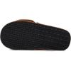 imageLucky Brand Boys Slippers  Fuzzy Non Slip Memory Foam House Slippers for Kids  Plush Soft Rubber Sole Bedroom ShoesTan