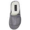 imageLucky Brand Boys Slippers  Fuzzy Non Slip Memory Foam House Slippers for Kids  Plush Soft Rubber Sole Bedroom ShoesGrey