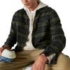 imageLucky Brand Mens Plaid Cloud Soft Long Sleeve FlannelNavy  Green Plaid
