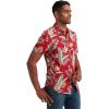 imageLucky Brand Mens Short Sleeve Button Up One Pocket San Gabriel ShirtRed Print