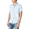 imageLucky Brand Mens Short Sleeve Linen Button Up ShirtBlue BellBlue