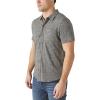 imageLucky Brand Mens Short Sleeve Linen Button Up ShirtHeather Grey