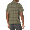 imageLucky Brand Mens Short Sleeve Plaid Button Up Auto ShirtOlive Plaid
