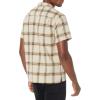 imageLucky Brand Mens Short Sleeve Plaid Button Up Auto ShirtTan Plaid