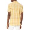 imageLucky Brand Mens Short Sleeve Plaid Button Up Auto ShirtYellow Plaid