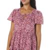 imageLucky Brand Womens Lucky Brand Womens Floral Printed Tiered MiniMauve Multi