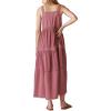 imageLucky Brand Womens Lucky Brand Womens Lace Tiered Knit Maxi DressRose Brown