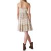 imageLucky Brand Womens Lucky Brand Womens Printed Button Front Tiered Mini DressPink Ikat Mix