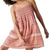 imageLucky Brand Womens Lucky Brand Womens Printed Smocked Mini DressAsh Rose Multi