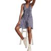 imageLucky Brand Womens Lucky Brand Womens Smocked V DressBlue Multi