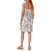 imageLucky Brand Womens Printed Mini Smocked DressBlackCream Multi
