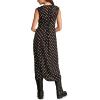 imageLucky Brand Womens Satin Button Through Midi DressBlack Dot