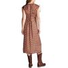 imageLucky Brand Womens Satin Button Through Midi DressMaroon Dot
