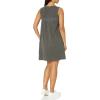 imageLucky Brand Womens Sleeveless Embroidered Knit Mini DressRaven