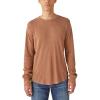 imageLucky Brand Mens Garment Dye Thermal Crew ShirtPecan Pie