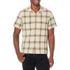 imageLucky Brand Mens Short Sleeve Plaid Button Up Auto ShirtTan Plaid