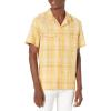 imageLucky Brand Mens Short Sleeve Plaid Button Up Auto ShirtYellow Plaid