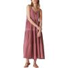 imageLucky Brand Womens Lucky Brand Womens Lace Tiered Knit Maxi DressRose Brown