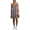 imageLucky Brand Womens Lucky Brand Womens Printed Pintuck Bodice MiniNightshadow Multi