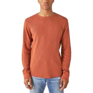 imageLucky Brand Mens Garment Dye Thermal Crew ShirtSequoia
