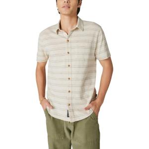 imageLucky Brand Mens Short Sleeve Linen Button Up ShirtMulti