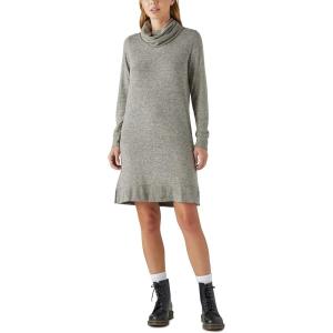 imageLucky Brand Womens Cloud Jersey Mock Neck DressCement