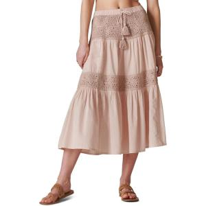 imageLucky Brand Womens Crochet Maxi Skirt MatchbackPink