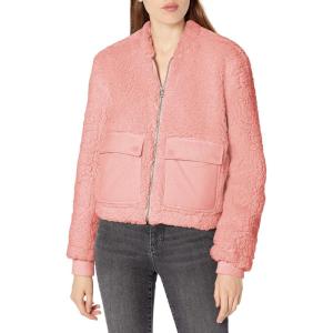 imageLucky Brand Womens Long Sleeve Zip Front Utility Teddy CoatRose Tan