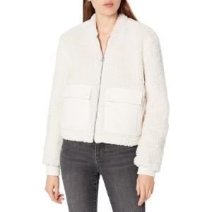 imageLucky Brand Womens Long Sleeve Zip Front Utility Teddy CoatStone