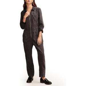 imageLucky Brand Womens Lucky Brand Womens Denim Long Sleeve JumpsuitSoft Black