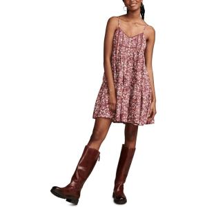 imageLucky Brand Womens Lucky Brand Womens Printed Pintuck Bodice MiniWild Ginger Multi